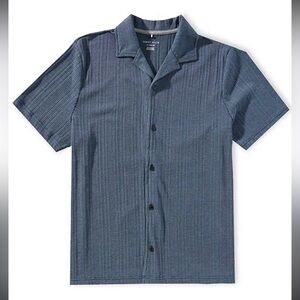 Perry Ellis: Men’s Big & Tall Stripe Short Sleeve Woven Camp Shirt